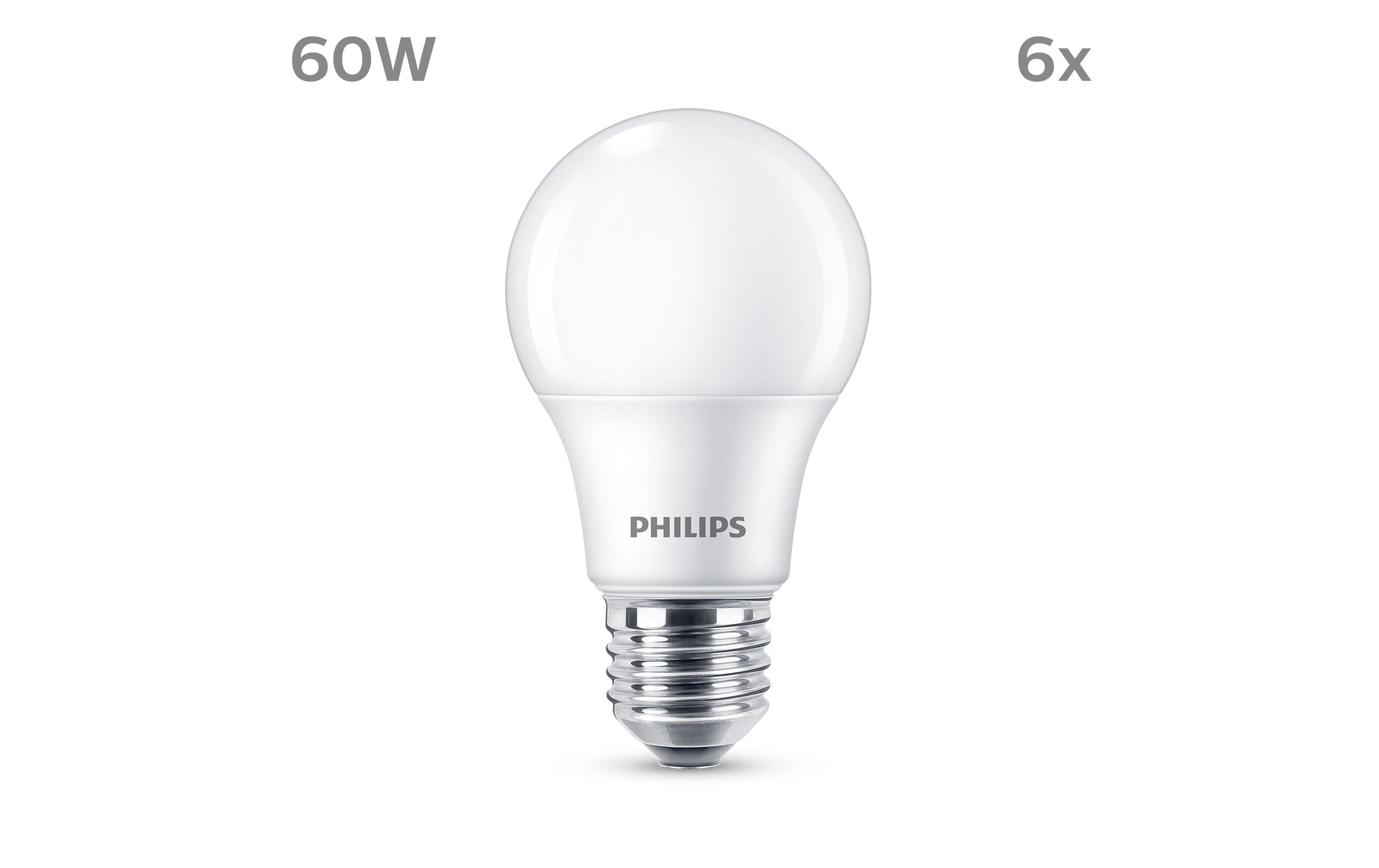 Lampe LED 60W A60 E27 WW FR ND 6CT/6 EC WarmweissClassic LED E27 Lampe