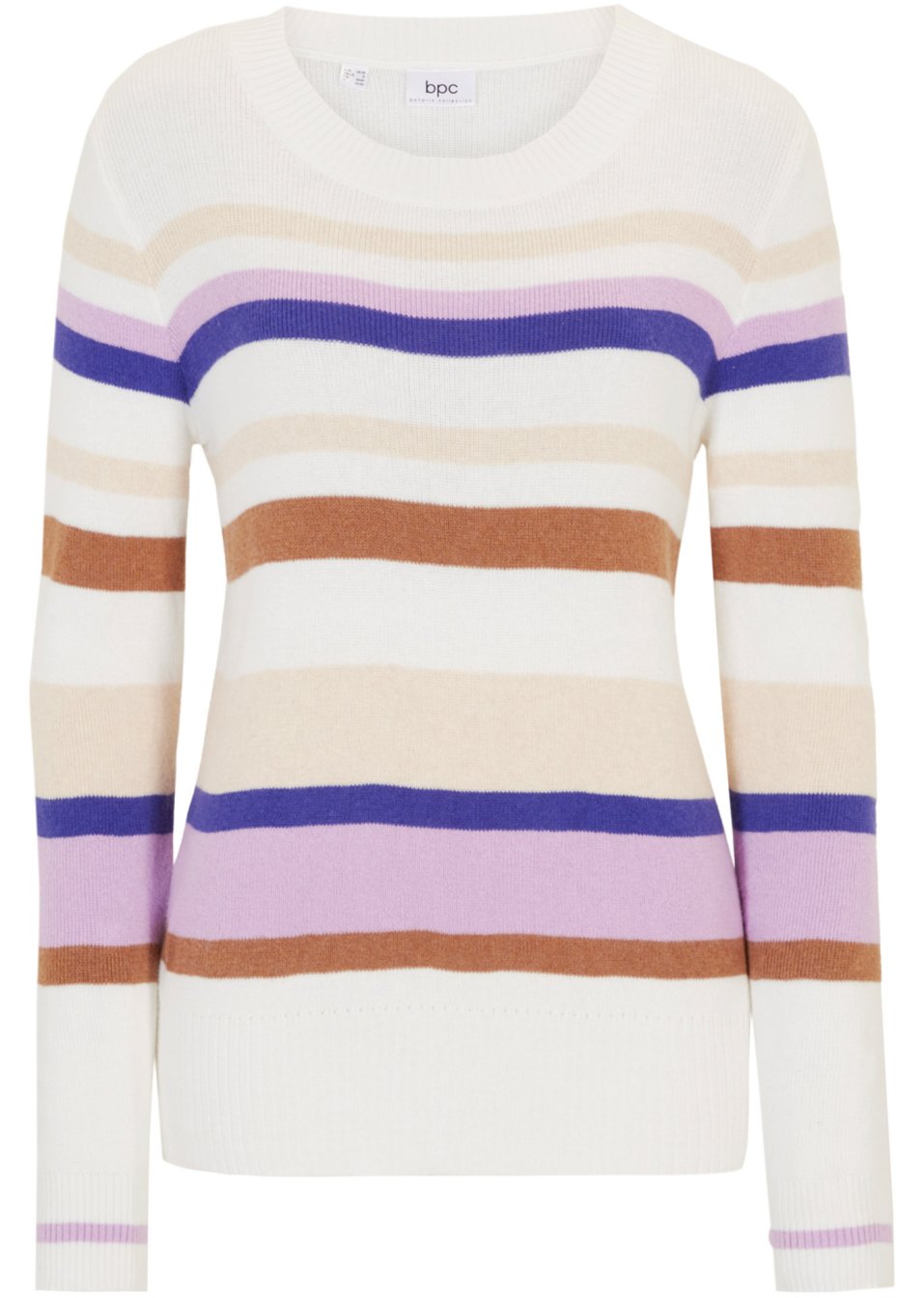Pull col rond avec cachemire