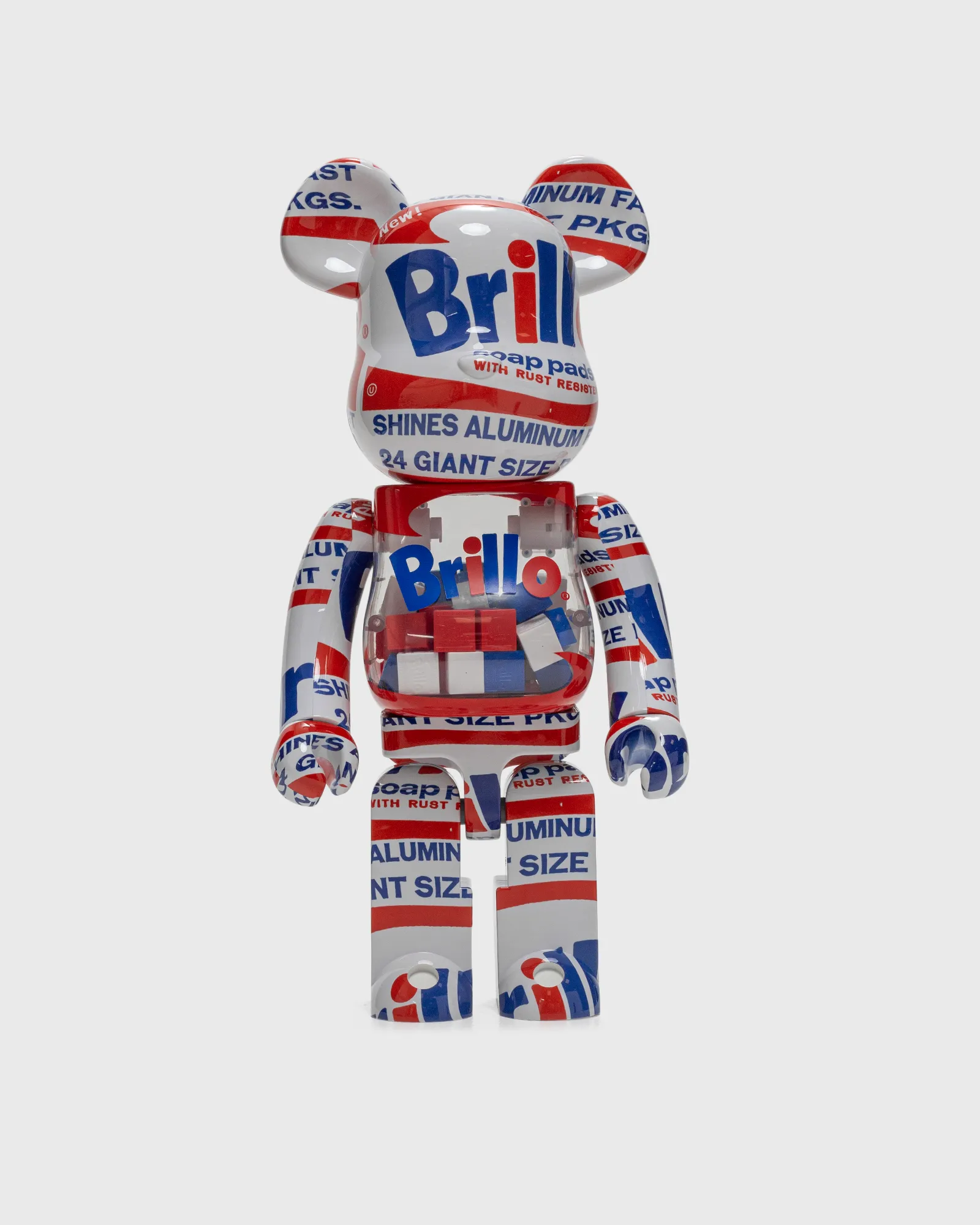 MEDICOM BEARBRICK 1000% ANDY WARHOL BRILLO 2022