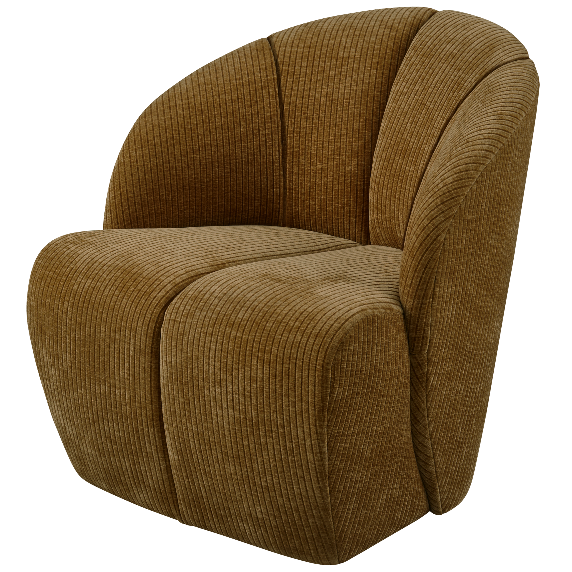 Draaifauteuil Mojo Mojo Draaifauteuil - Geweven Ribstof - Honinggeel