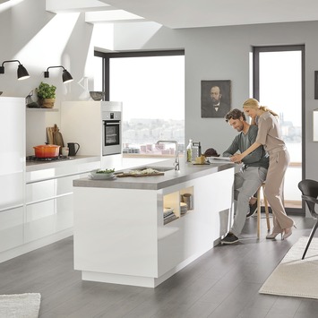 GROHE keukenkraan Essence L-size met hendel Supersteel