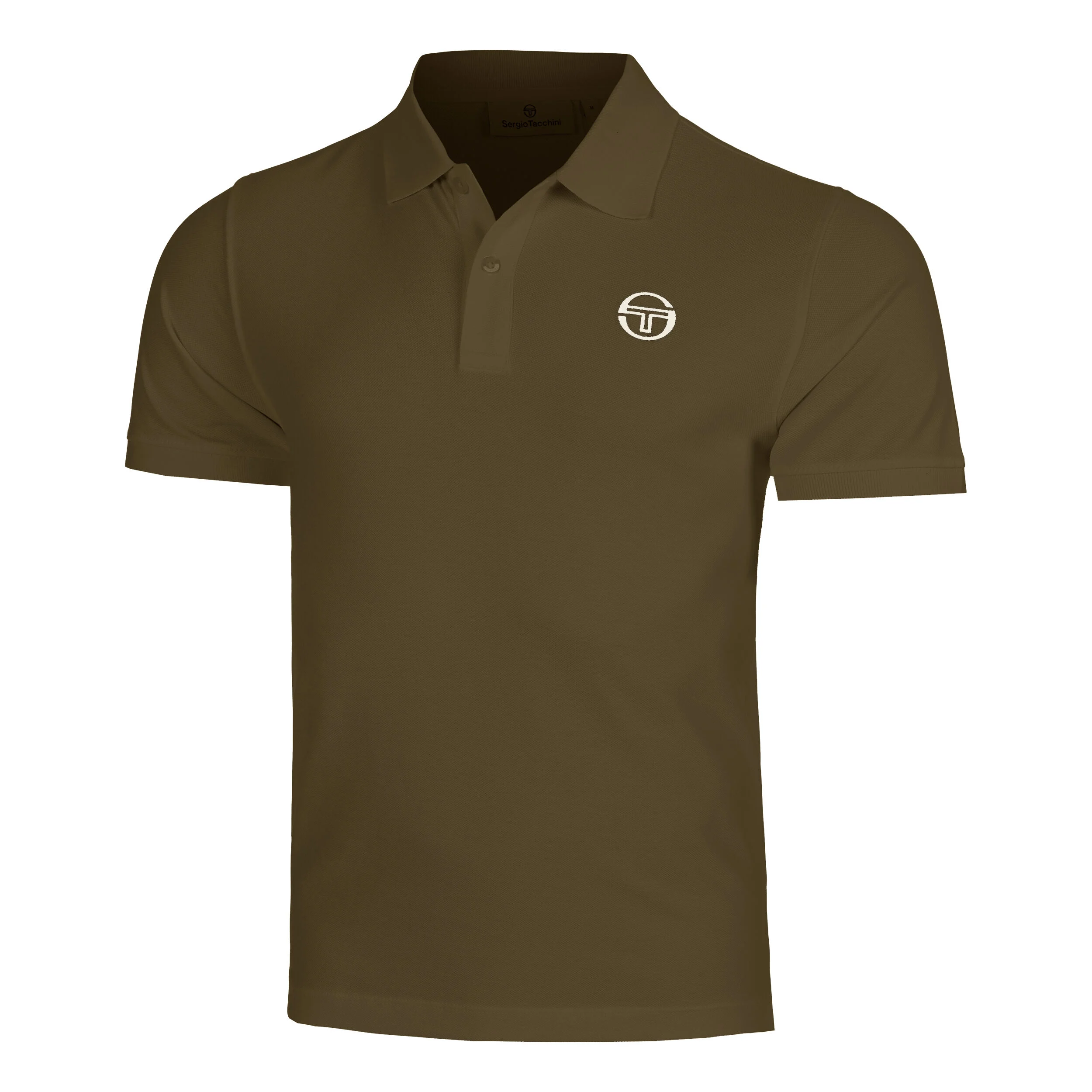 Sergio Tacchini Classica St Polo Hommes - Vert , Beige