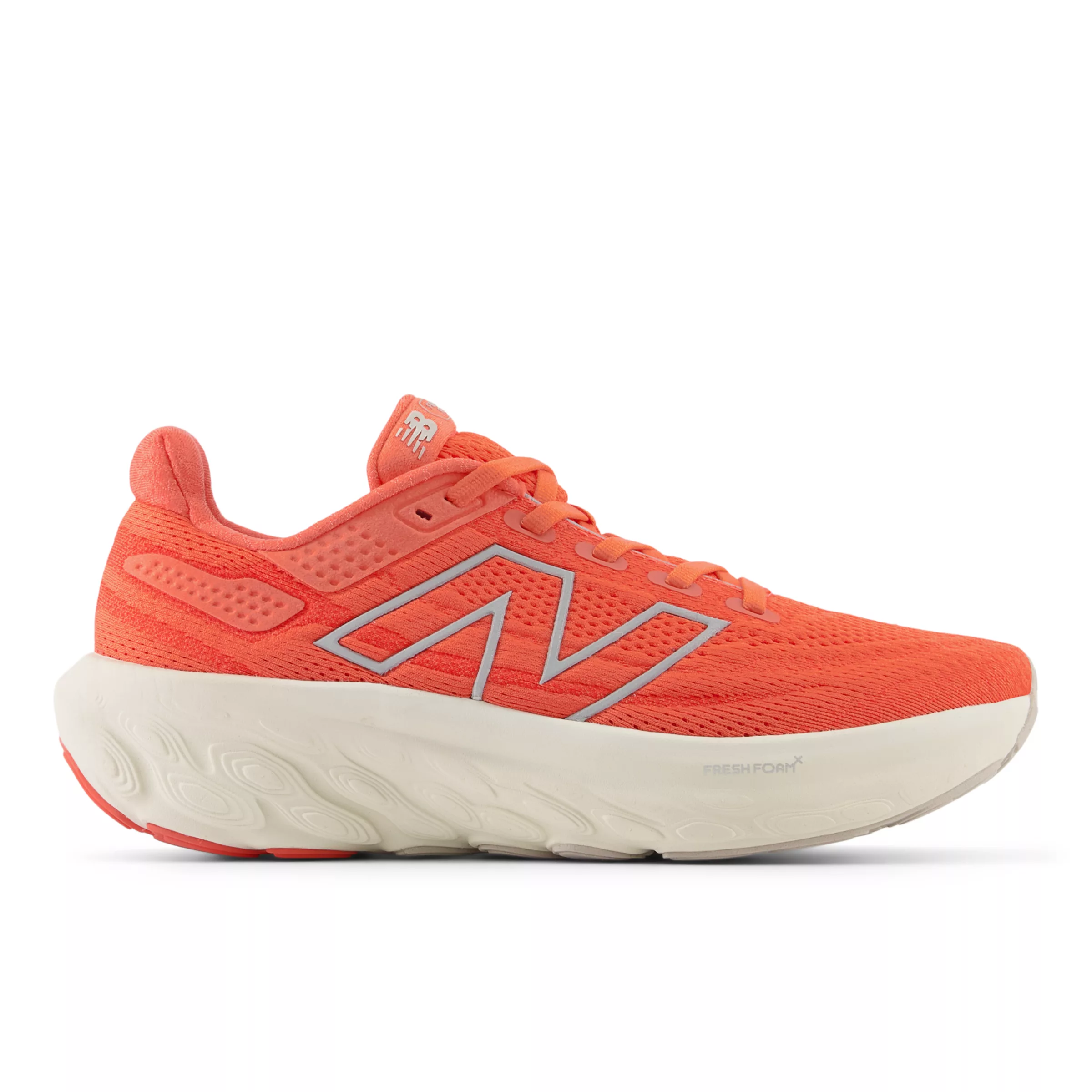 Fresh Foam X 1080 v13 Gulf red con linen e silver metallic