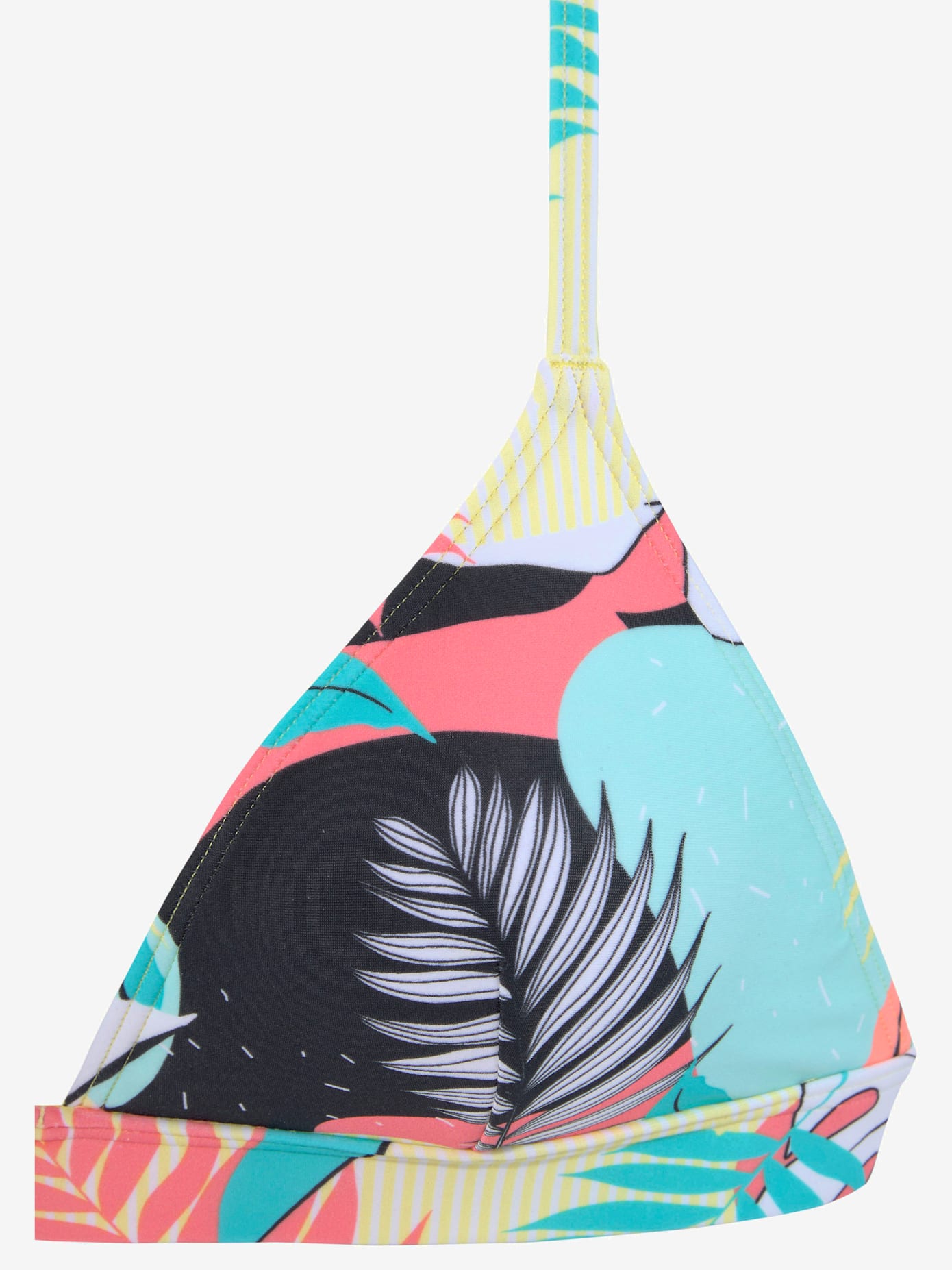 Haut de bikini triangle imprimé tropical