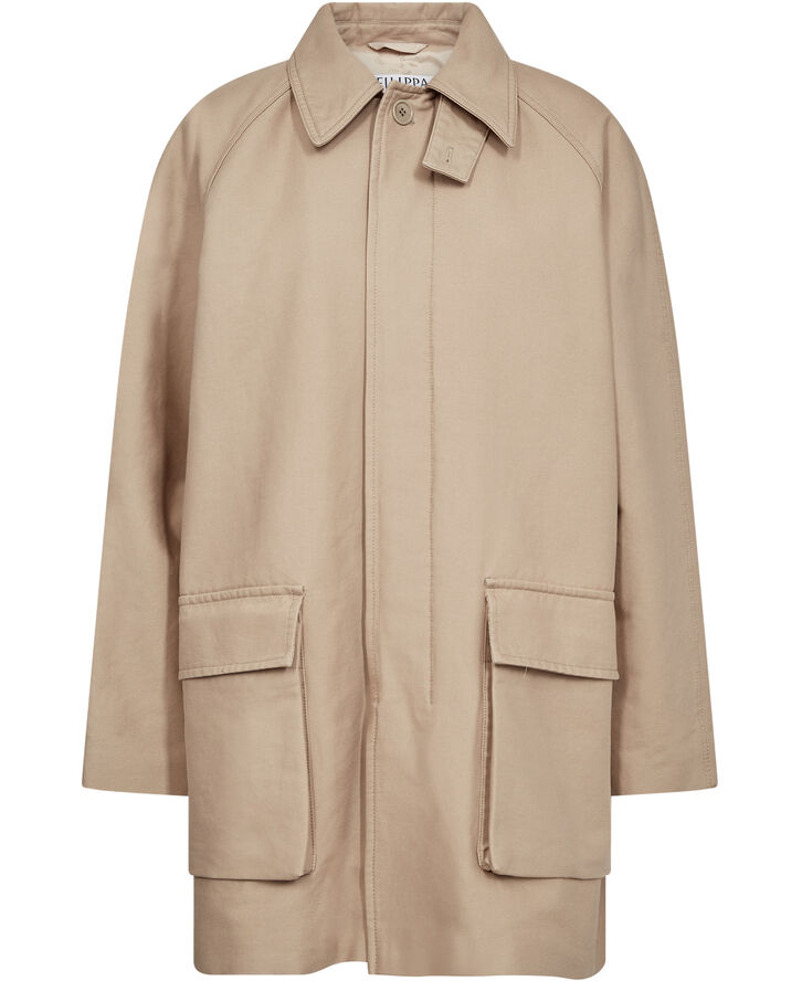 Filippa K Padded Patch Pocket Jacket Khaki beig