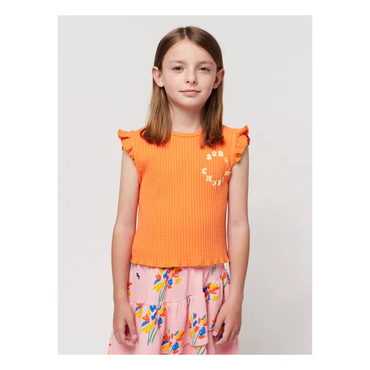 Bobo Choses Débardeur Volants Coton Bio | Orange