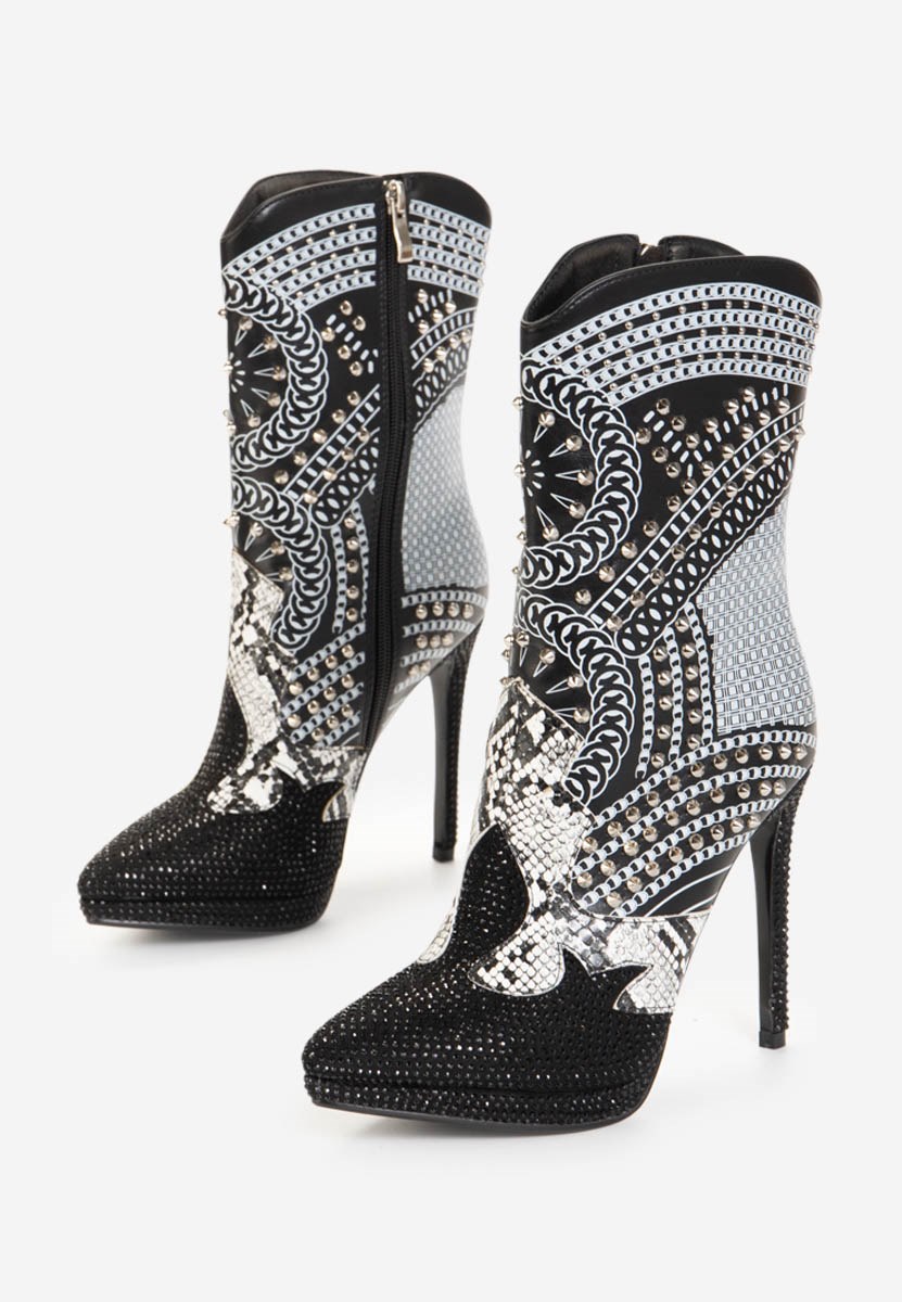 Bottines stiletto noires Destiny