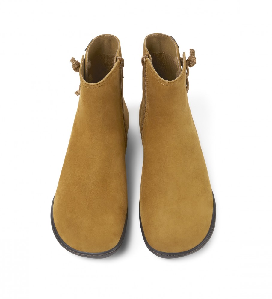 Botas de tornozelo Camper Uggy Igar em couro marrom