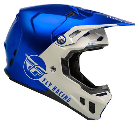Casque intégral Fly Racing Fly Formula CC Centrum Bleu metallic / Gris clair