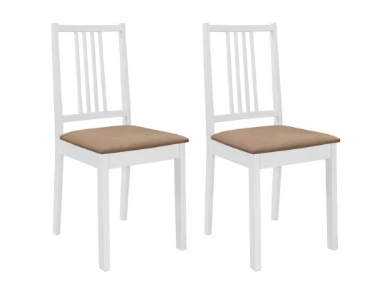 Mobilier de salle à manger 3 pcs MDF Blanc