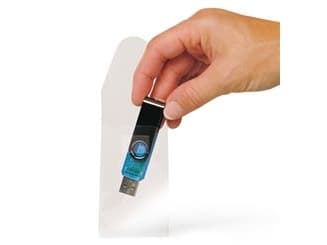 USB-lomme, Djois, selvklæbende, klar, pakke a 10 stk