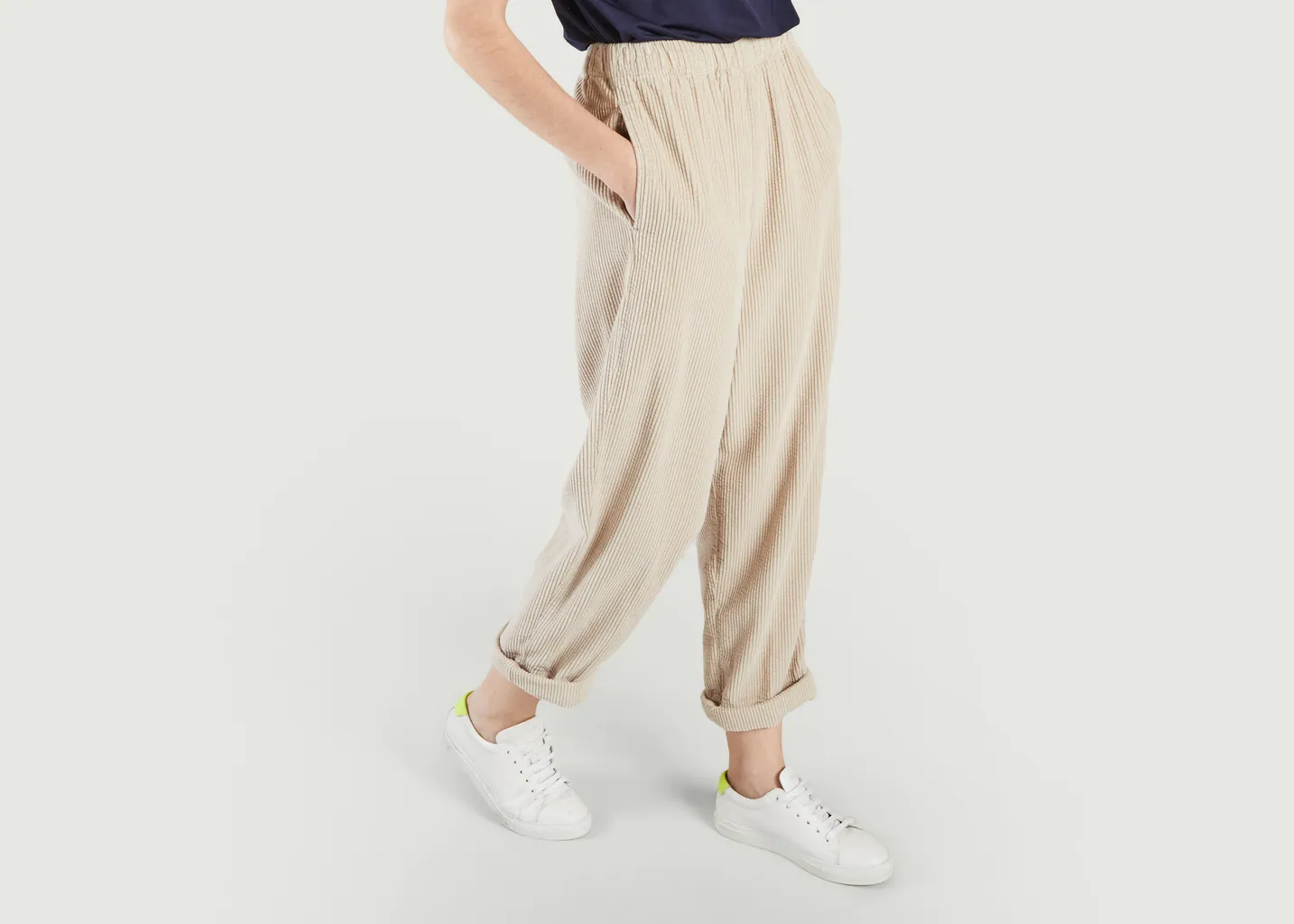 Pantalon coupe mom en velours côtelé Padow American Vintage