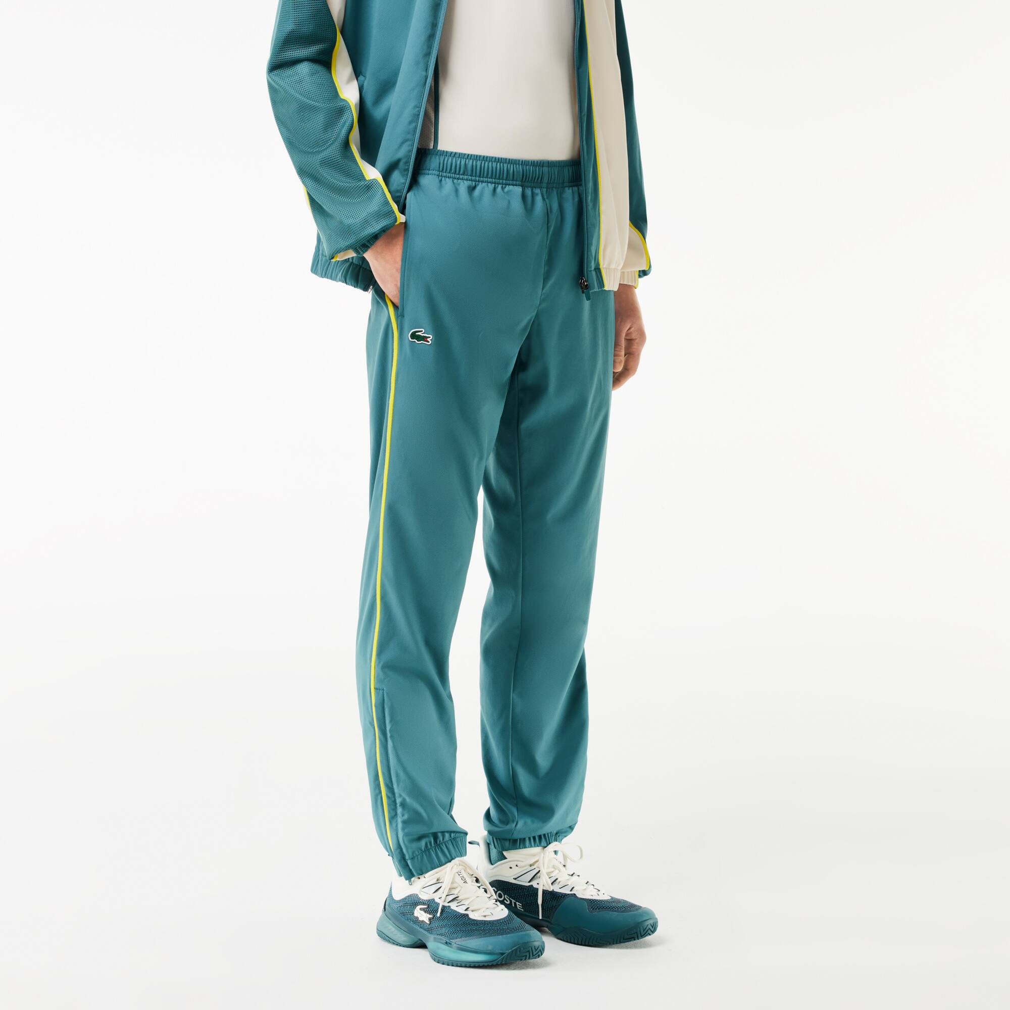 Tennis-Overall Colourblock Trainingsanzug-Sets - Blau - Lacoste - Herren