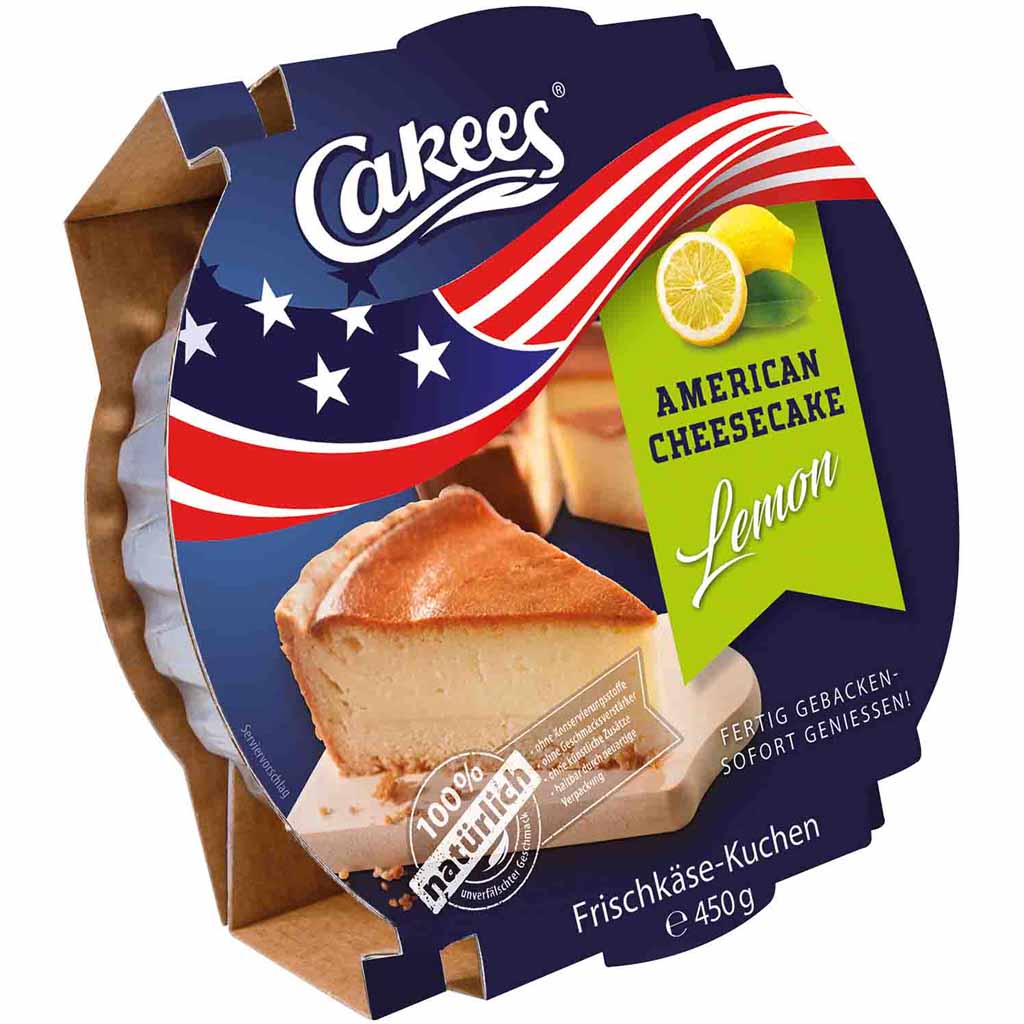 Cakees American Cheesecake Lemon Kuchen 450g MHD:28.6.25