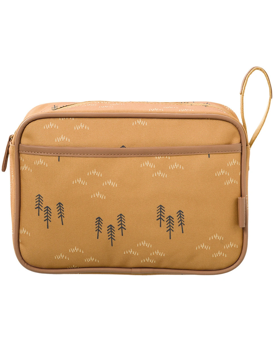 Kulturtasche WOODS (24x17x7) in gelb