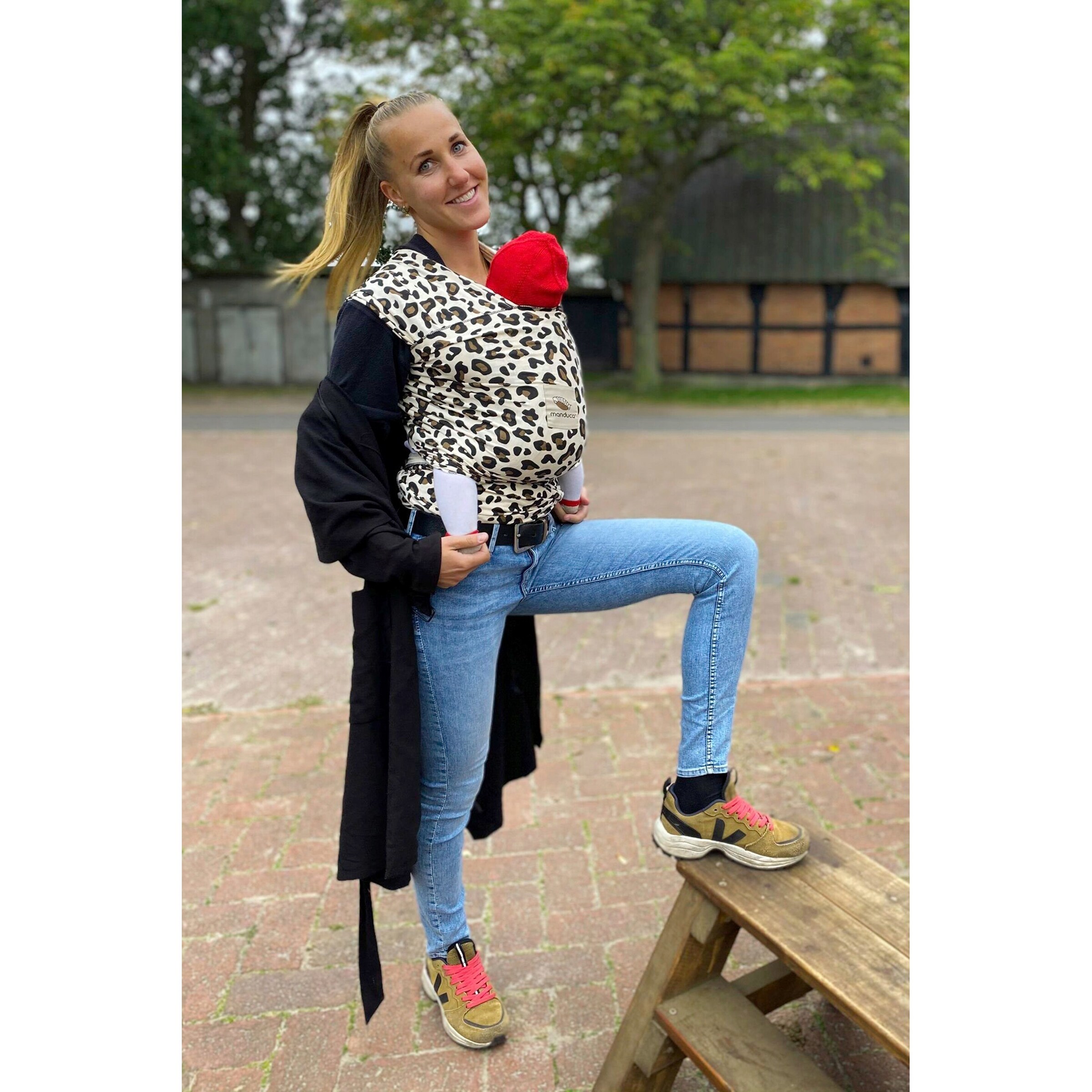 manduca® - SLING Babytragetuch, 510cm, Limited Edition leo