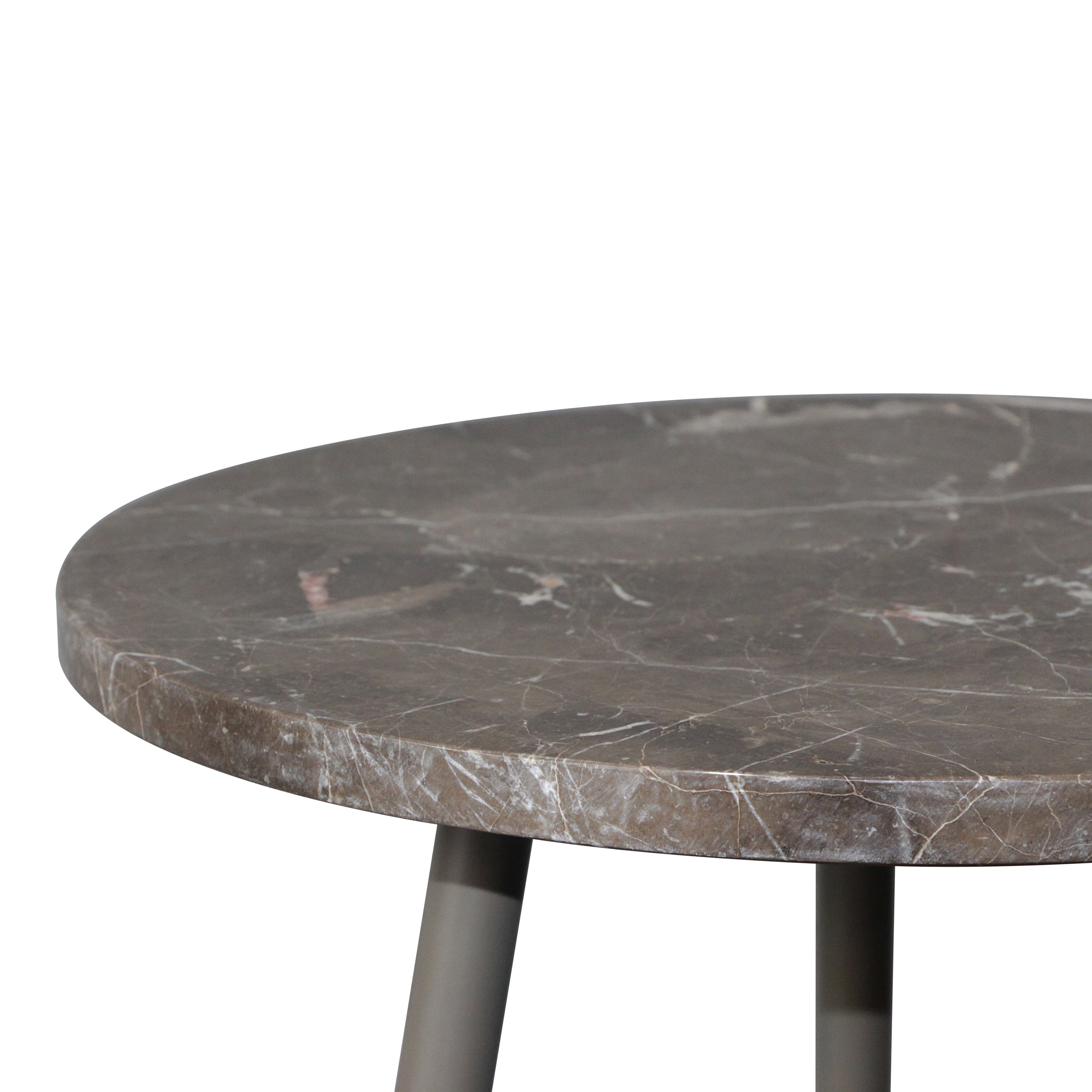 by fonQ Vein Bijzettafel H 45 x Ã 40 cm - Bruin
