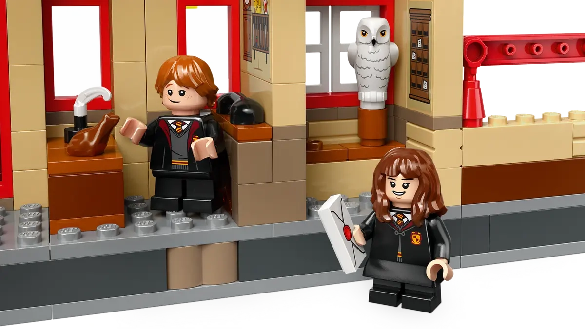 (1074-tlg. Set) Harry Potter Klemmbausteine Spielzeug Hogwarts Express Modell Bausatz (76423) Lizenziert - Bahnhof von Hogsmeade