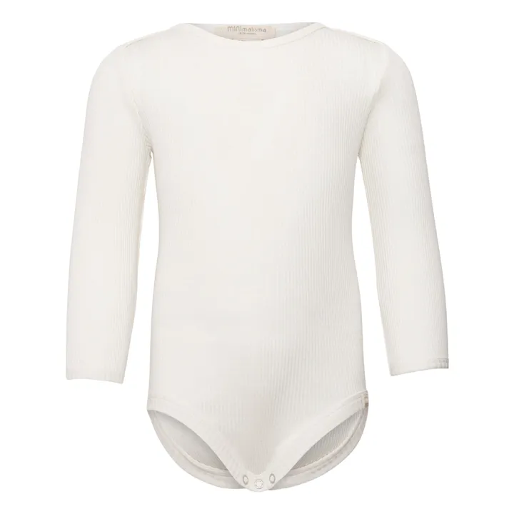 Minimalisma Body Côtelé Coton et Soie Bono | Ecru