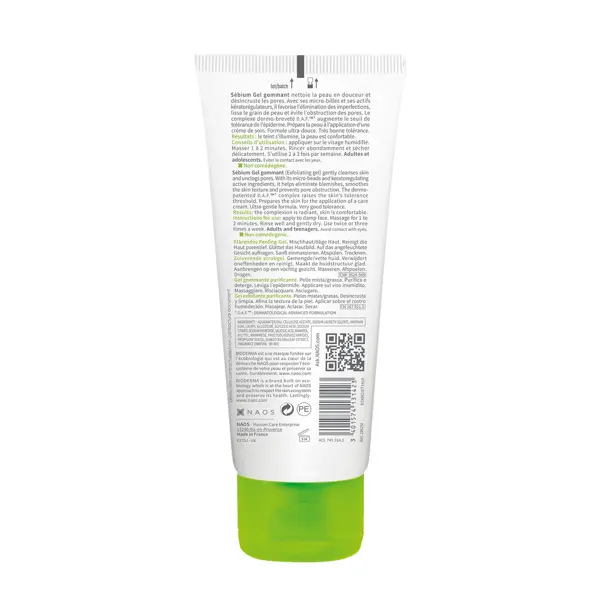 Bioderma Sébium Gel Esfoliante Purificante para Pele Mista a Oleosa 100ml