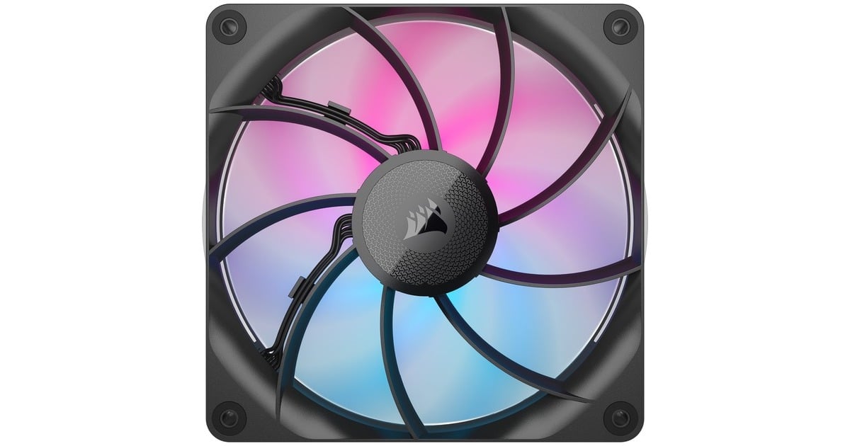 CorsairRX140 MAX RGB case fans  (Zwart, 2 stuks, 140 x 140 x 30 mm, PWM)