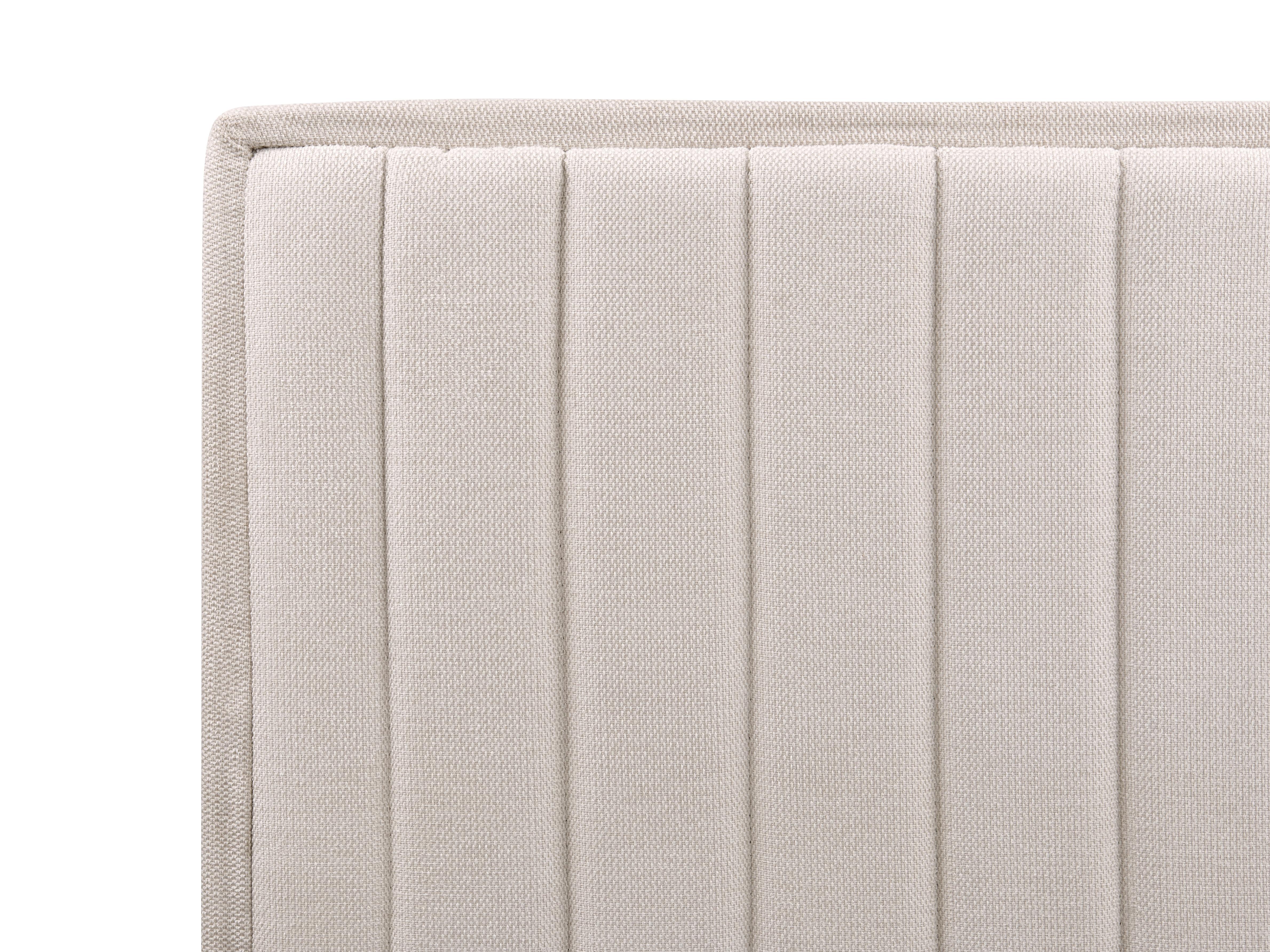 Verstelbaar bed Stof CASTELLAN 90 x 200 cm Lichtbeige