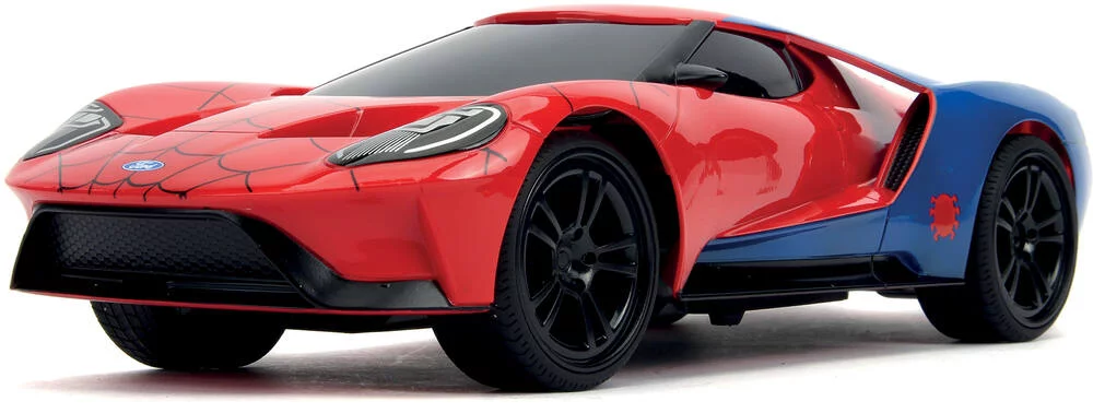 MARVEL SPIDER-MAN- VOITURE RADIOCOMMANDE  FORD GT 1\/16