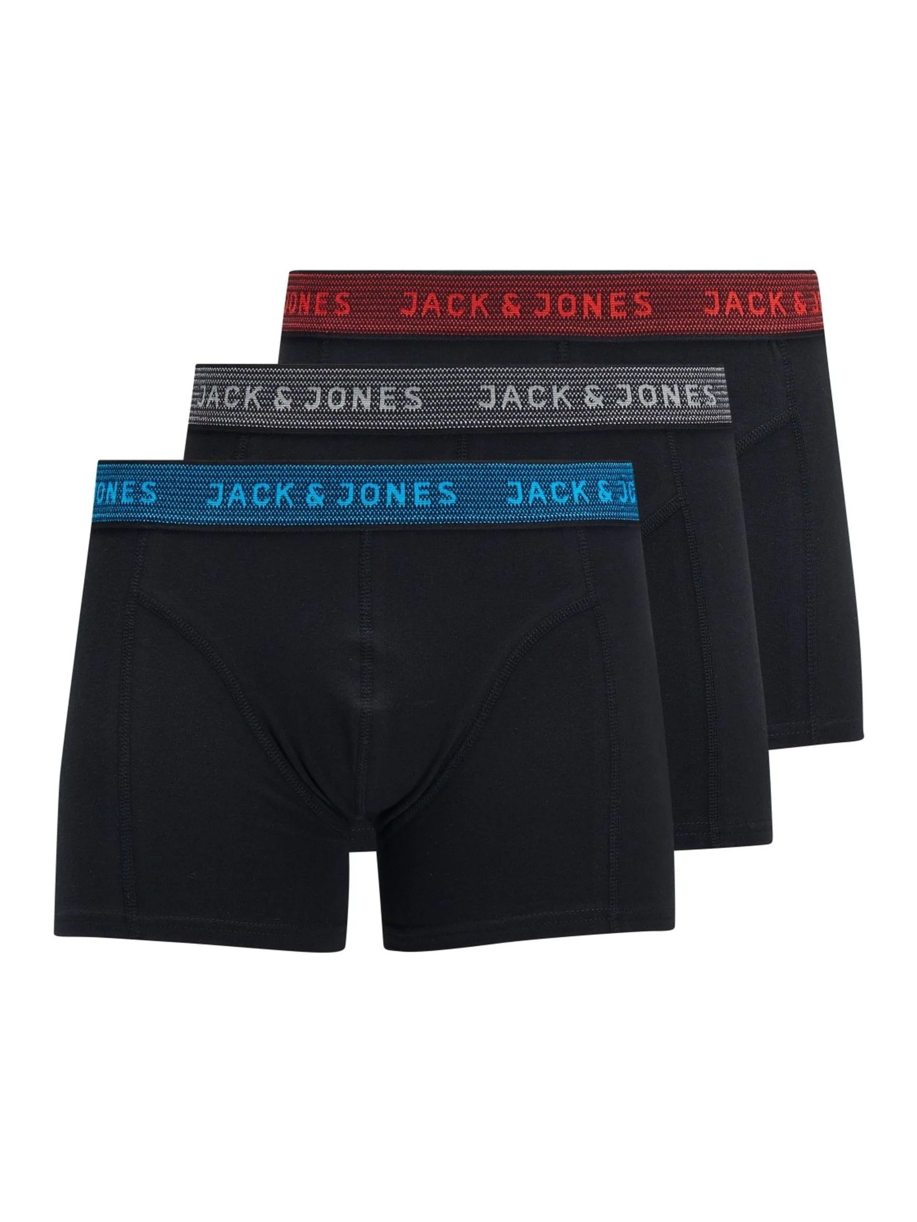 JACK & JONES Junior Grey Boxers 3 Pack