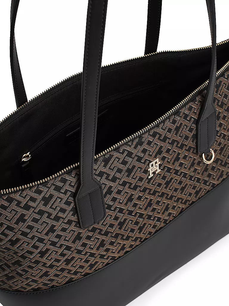 TOMMY HILFIGER Tasche - Shopper TH JACQUARD schwarz