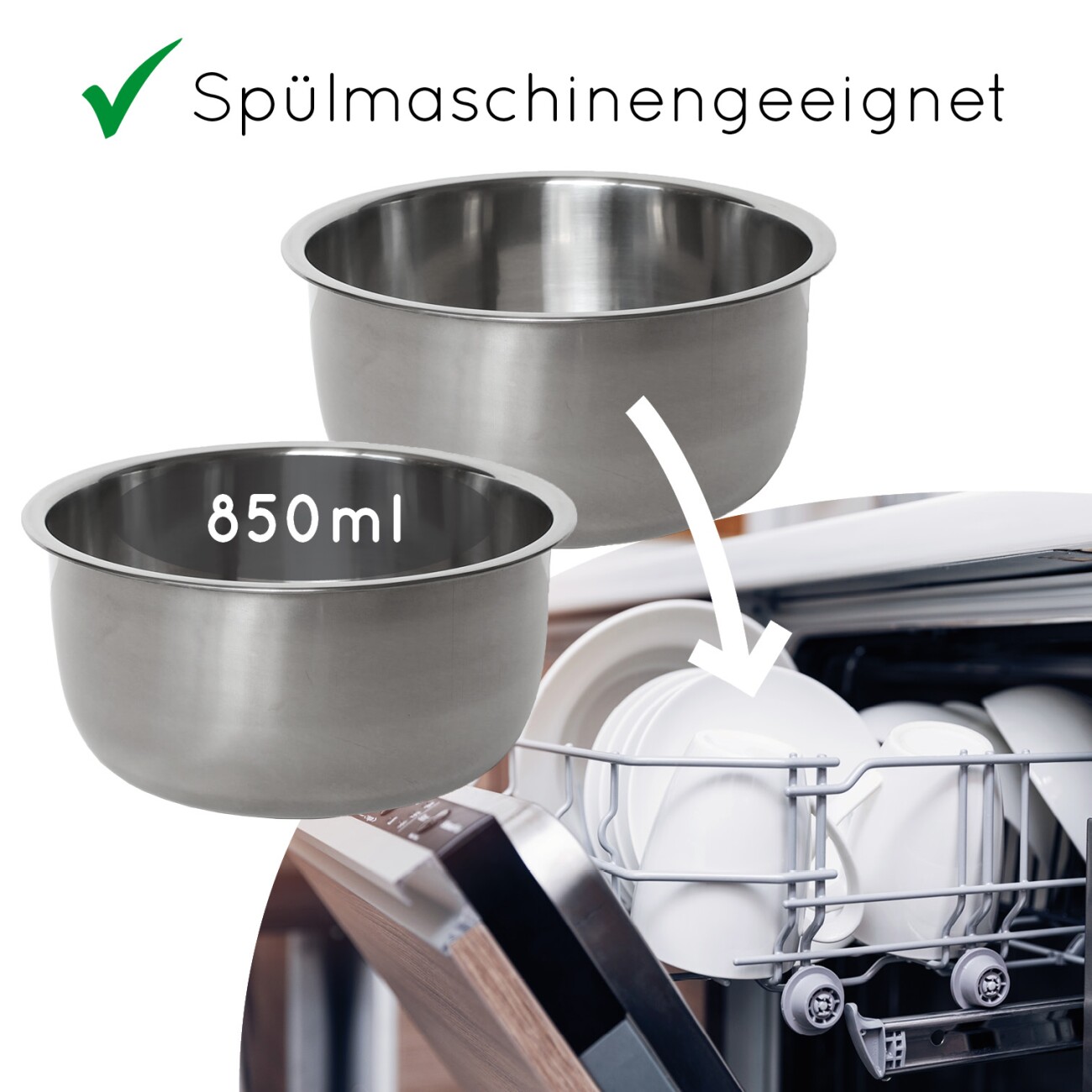 KaraLuna 2x 850 ml Ersatznapf