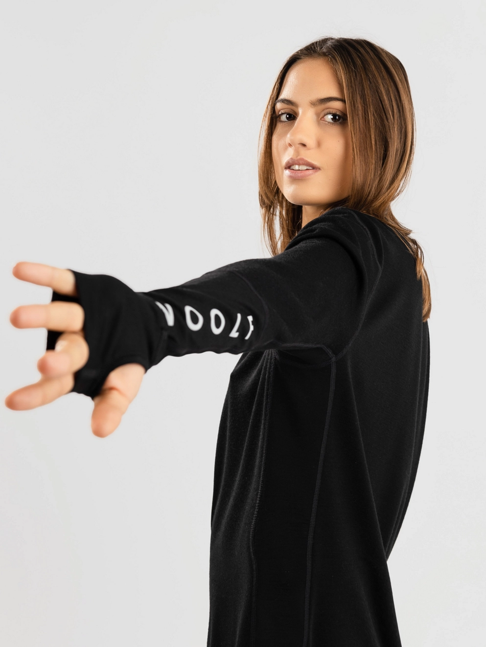 Woolf Merino Nibbi Performance Base Layer Top black