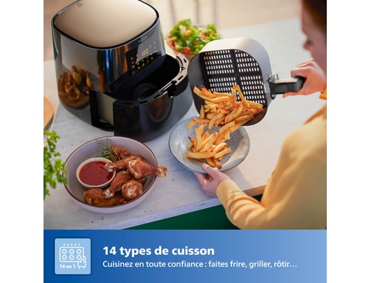 PHILIPS - Friteuse à air chaud HD9280/70 Air Fryer Connecté XL Série 5000