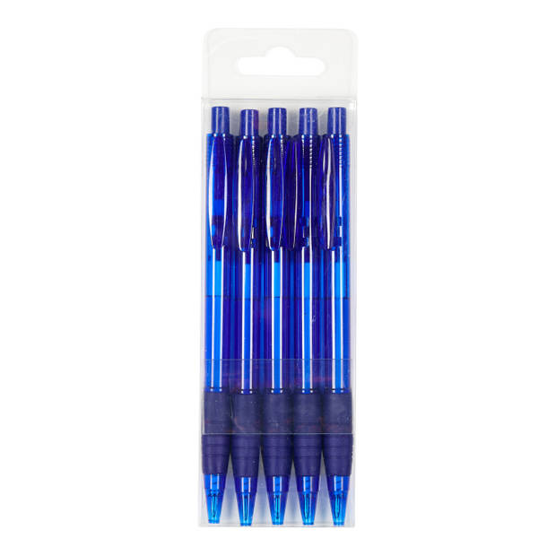 Balpennen blauw 5 stuks