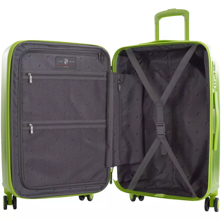 Heys Astro - 4-Rollen-Trolley M 66 cm erw. green