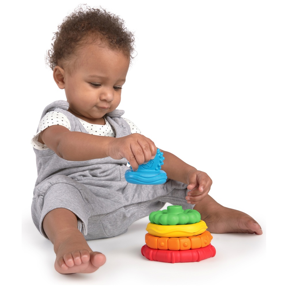Baby Einstein Stack & Teethe Beißring mit verschiedenen Texturen