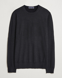 Charles Tyrwhitt Pure Merino Crew Neck Jumper Dark Charcoal