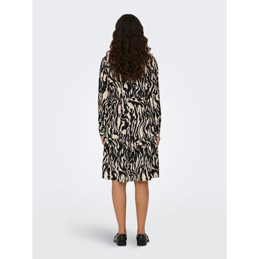 JDY Piper Kjole, Cloud Dancer/Black, 34