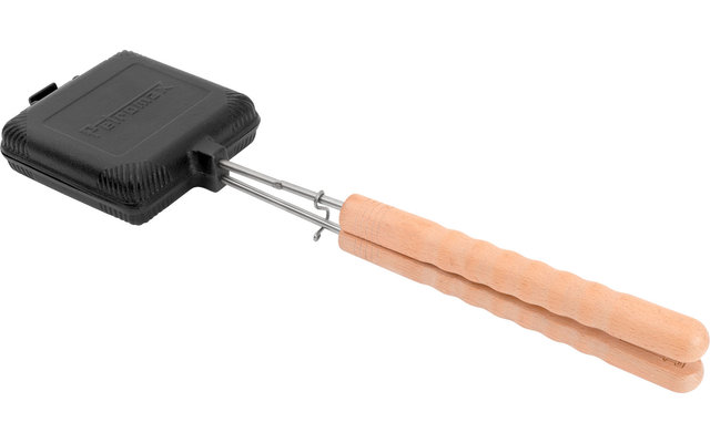 Petromax Gusseisen Sandwicheisen mit Handstab