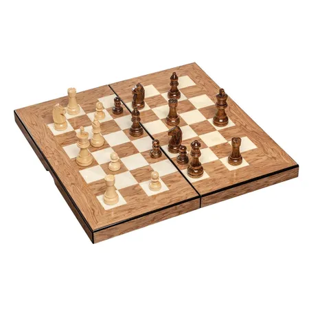 Philos Schach Backgammon Dame Set, Feld 40 mm, Magnetverschluss