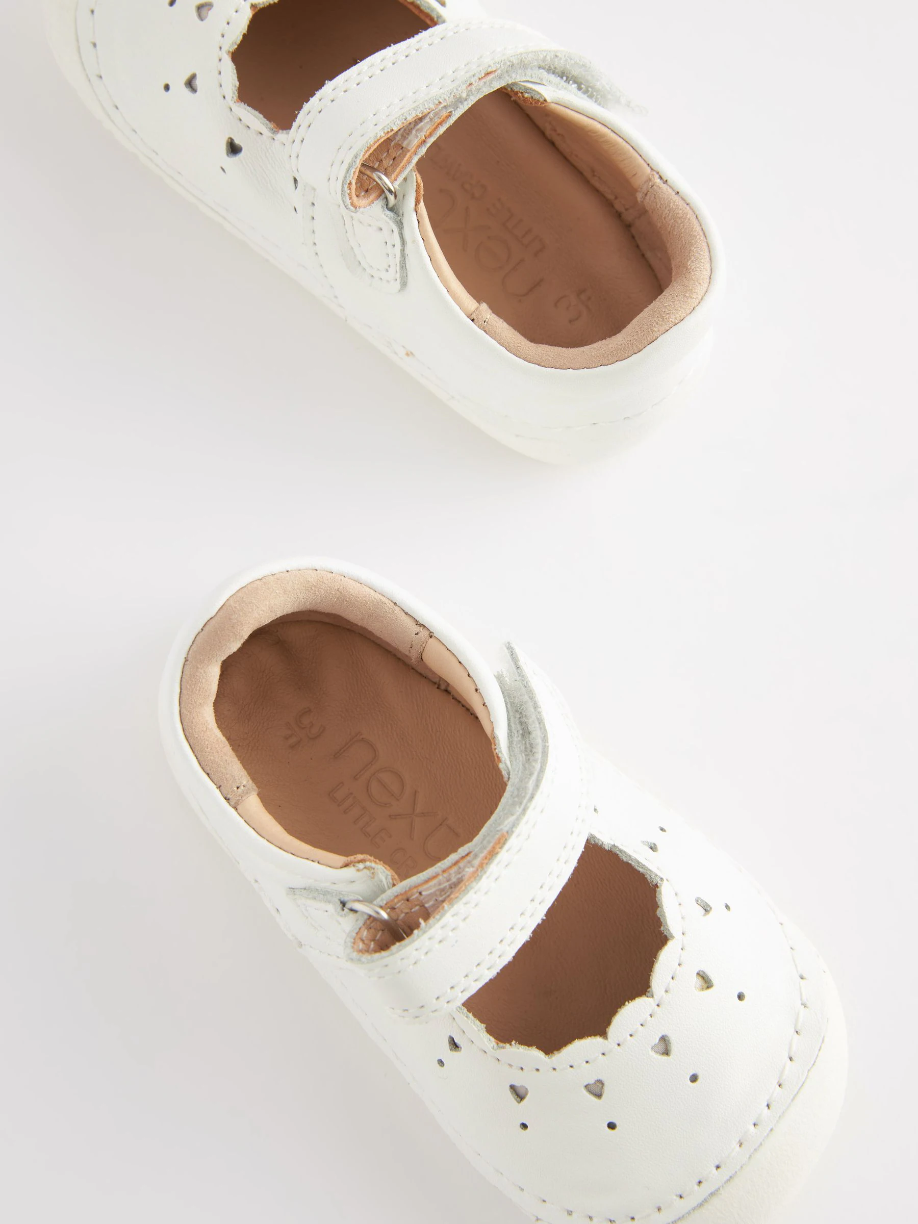 Wit leer - Mary Jane babyschoenen