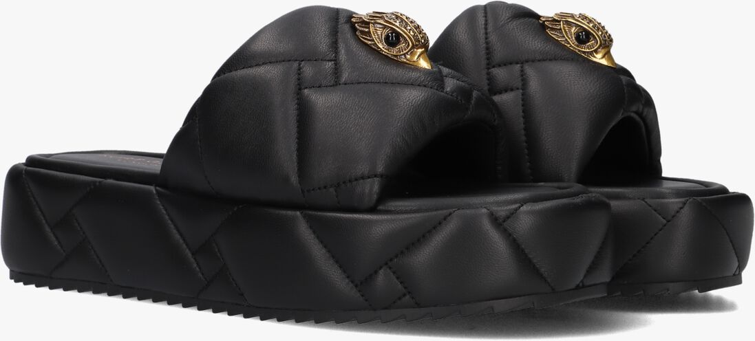 KURT GEIGER LONDON zwarte kurt geiger london slippers kensington puff flatform