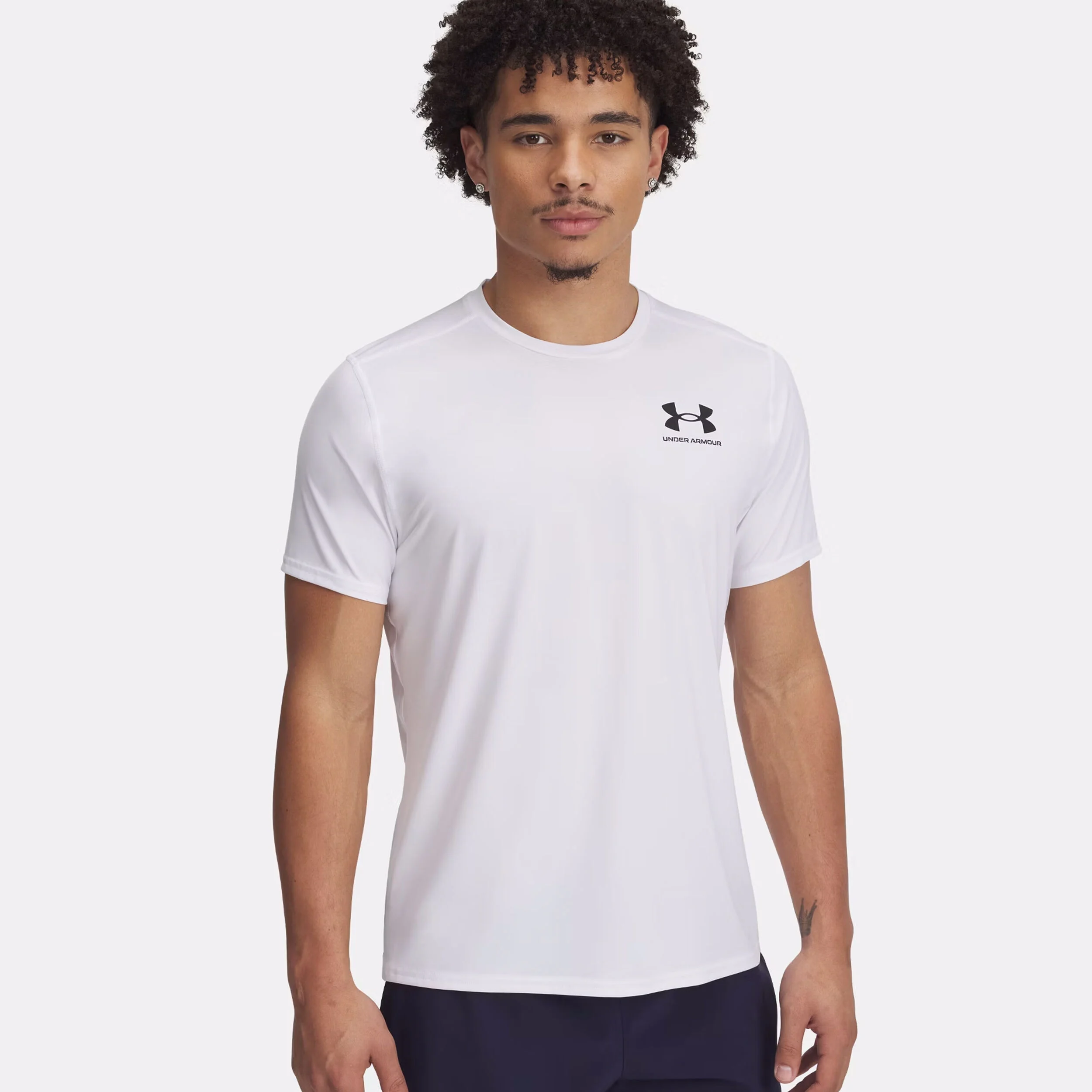 Under Armour Heatgear Fitted T-shirt Hommes - Blanc