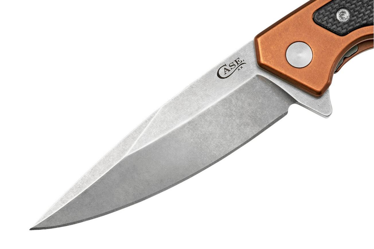 Case The Marilla, S35VN, Brown Anodized Aluminum, Black G-10 Inlay, 25885 zakmes