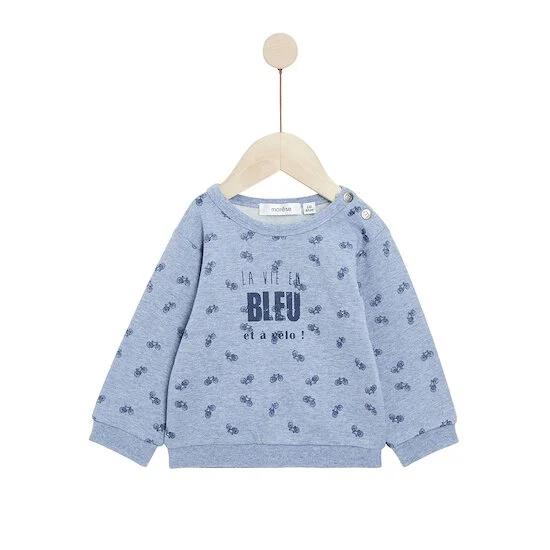 Bleu Château Sweat en molleton   Print Vélo        de               Marèse