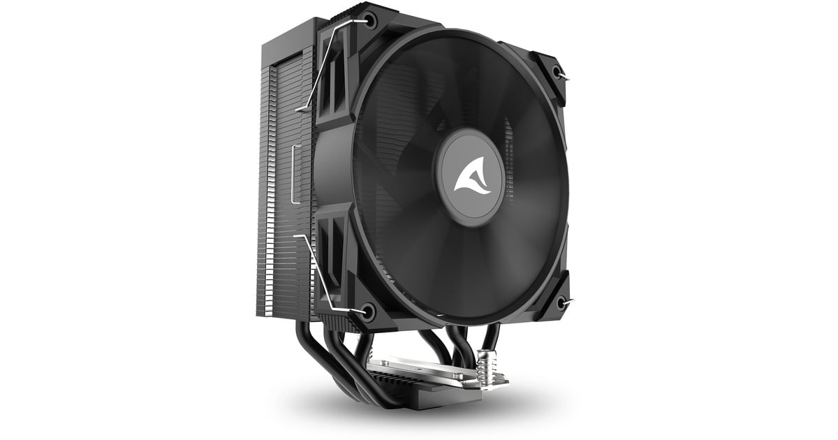 SharkoonA40 CPU-koeler  (Zwart, 4-pins PWM fan-connector)