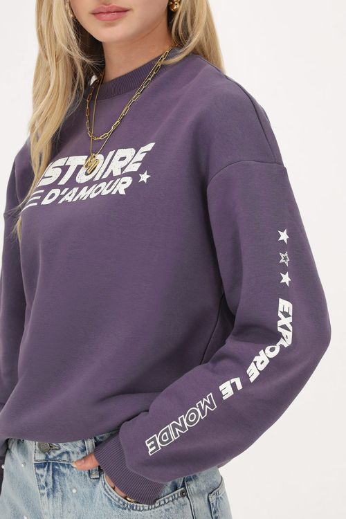 Paarse sweater 