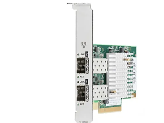 HPE 571SFP  - Netværksadapter - PCIe 2.0 x8 lavprofil - 10 Gigabit SFP  x 2 - for Apollo pc40, sx40; ProLiant DL360p Gen8, DL380p Gen8, DL388p Gen8