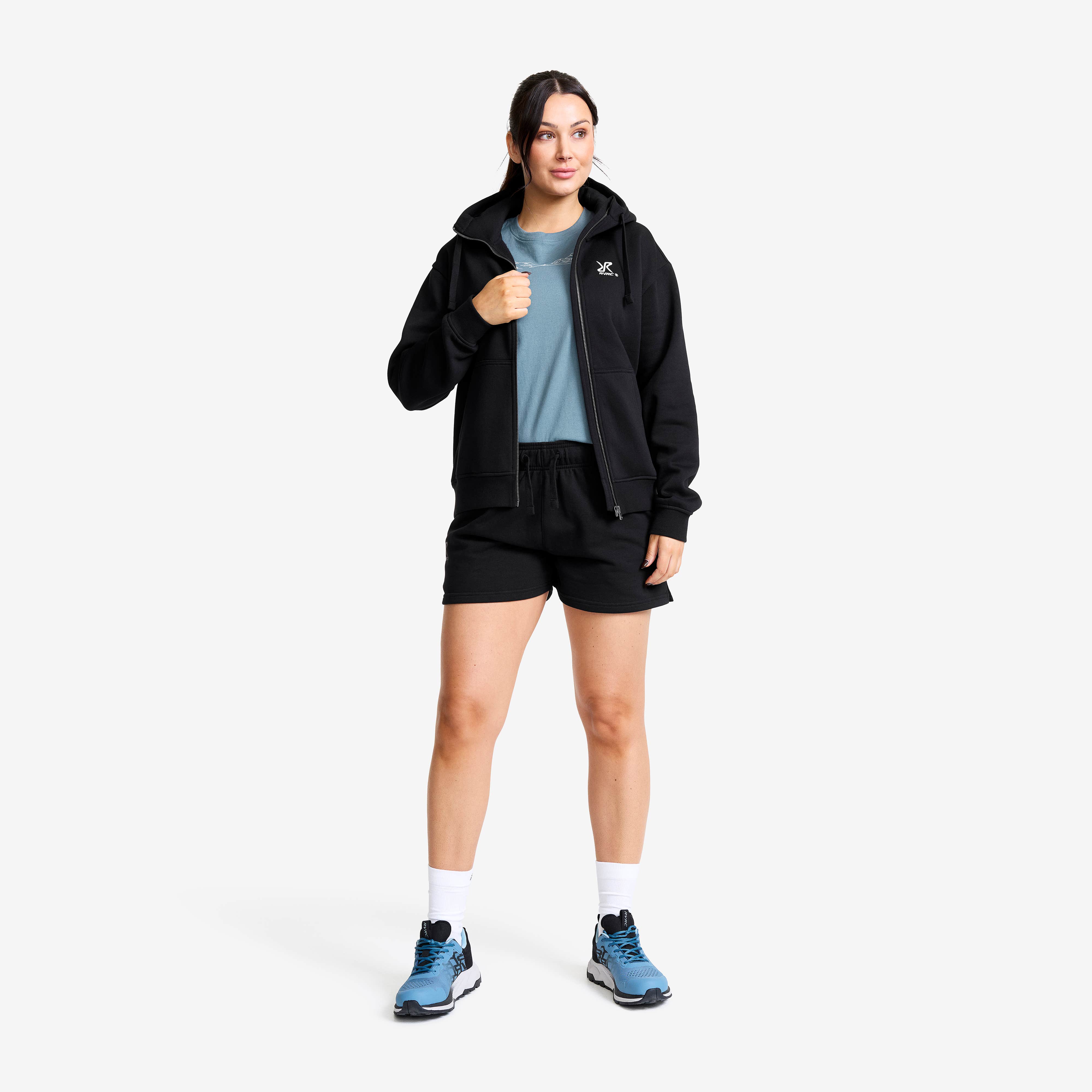 RVRC Full-zip Hoodie Dame Black