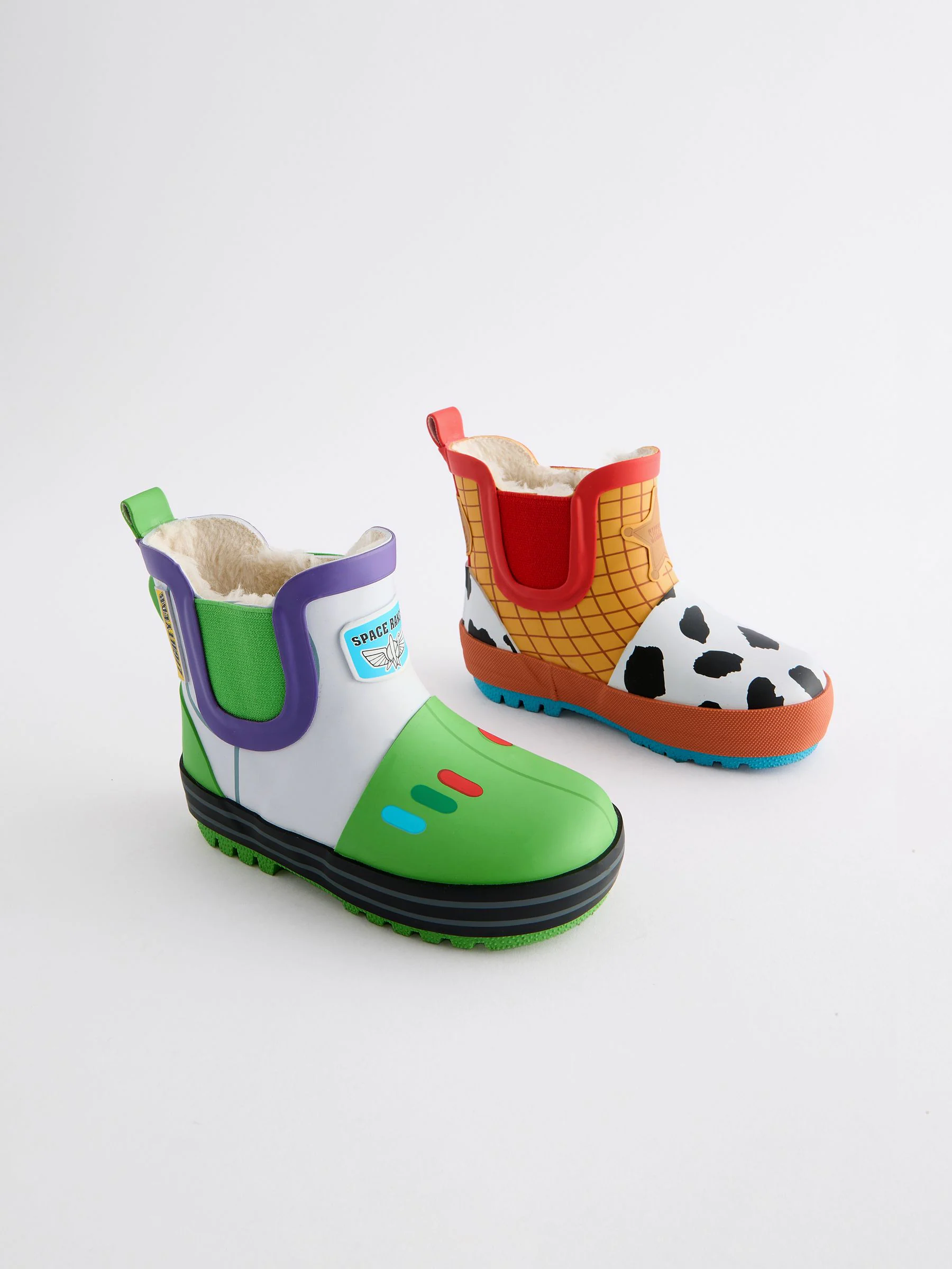 Okergeel - Toy Story Warme gevoerde enkelhoge regenlaarzen