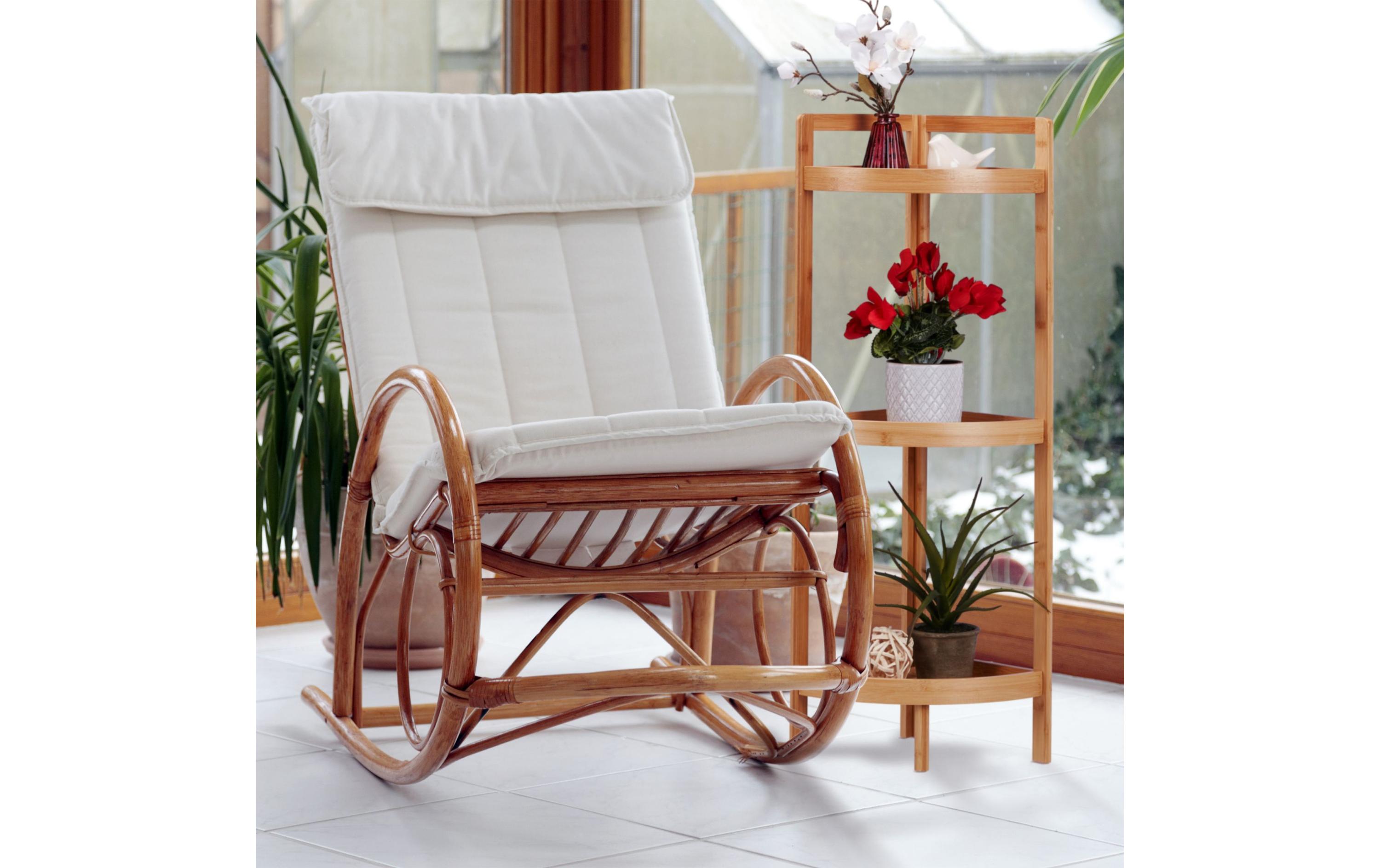 Badezimmerregal mit 3 Ablagen 90 x 36.5 x 26 cm, NatureFreistehendes Eckregal